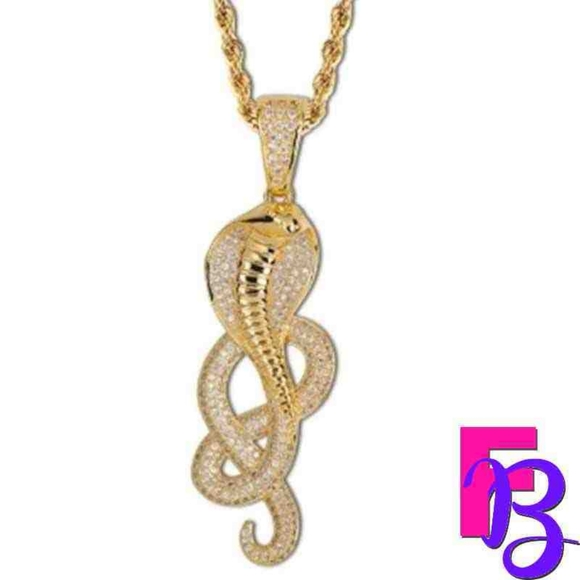 Gold Cobra Pendant - Picture 5 of 7
